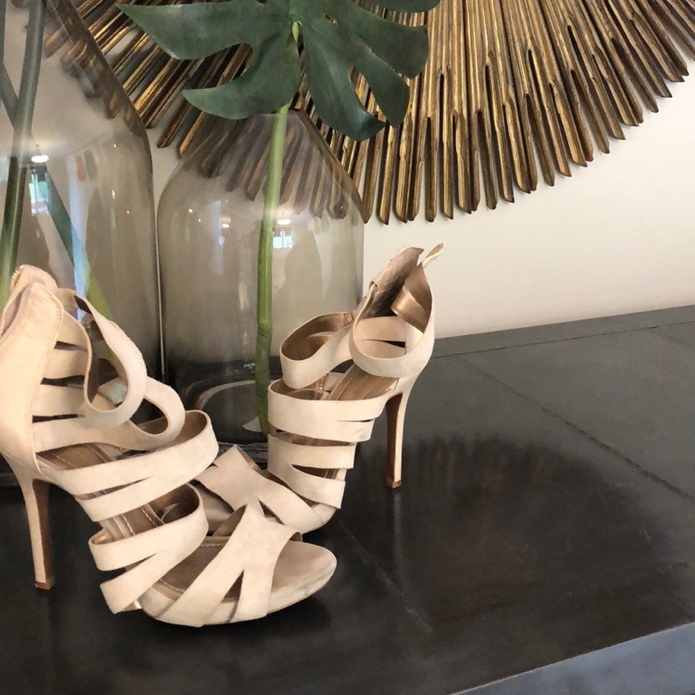 Cream heels